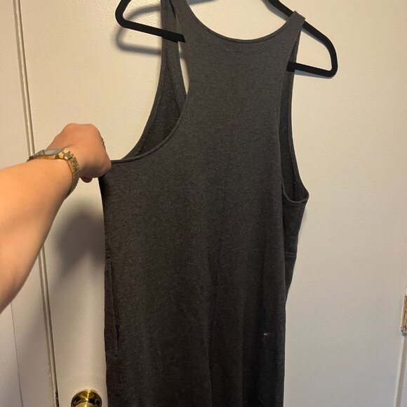 Colsie Charcoal Gray Sweatshirt Crop Overalls – Women’s XL - Picture 4 of 5